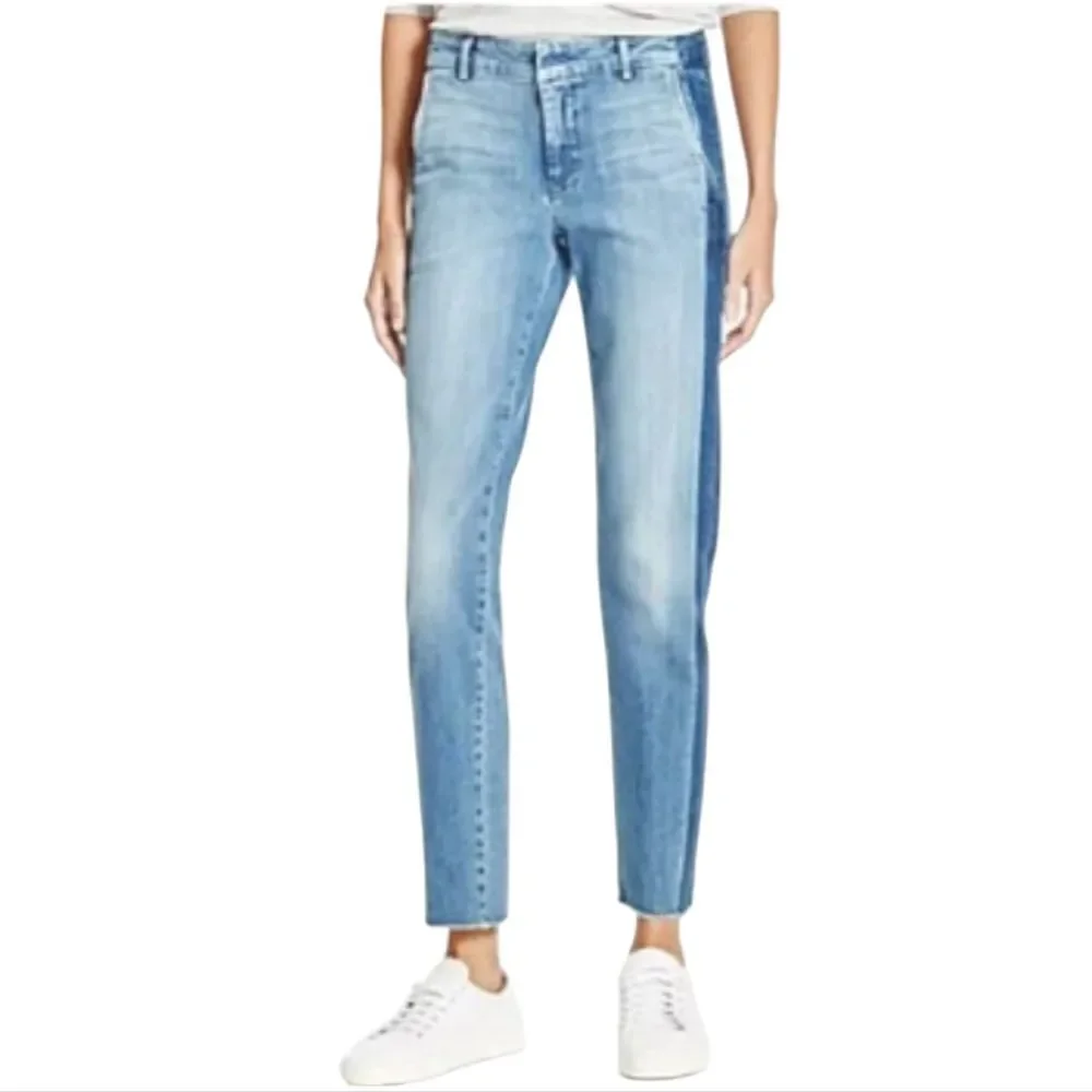 Vince Strapping Sunset Blvd Tuxedo Stripe Jeans, 26